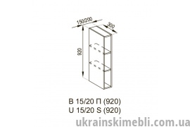 В 15/92  полиці (Кухня Оля)